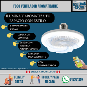 FOCO VENTILADOR AROMATIZANTE