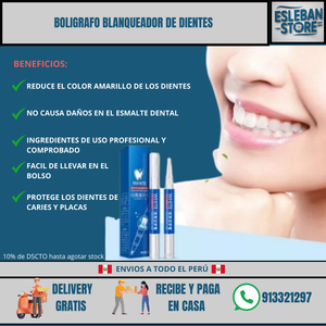 BOLIGRAFO BLANQUEADOR DE DIENTES